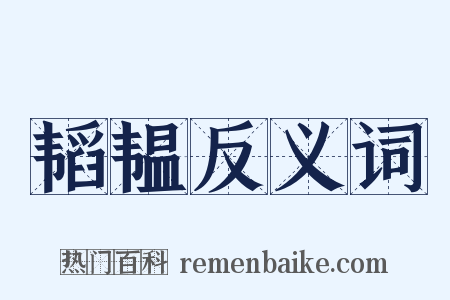 韬韫反义词是什么意思的图片